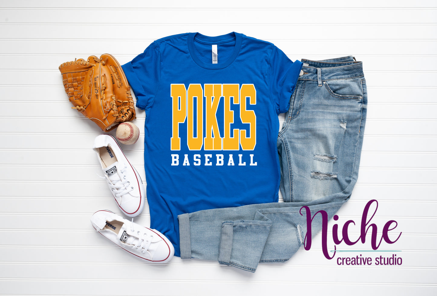 -BAS1777 Pokes Baseball  Decal