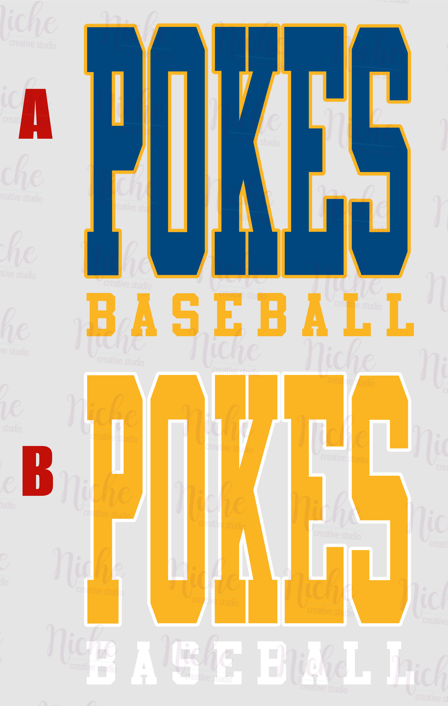 -BAS1777 Pokes Baseball  Decal
