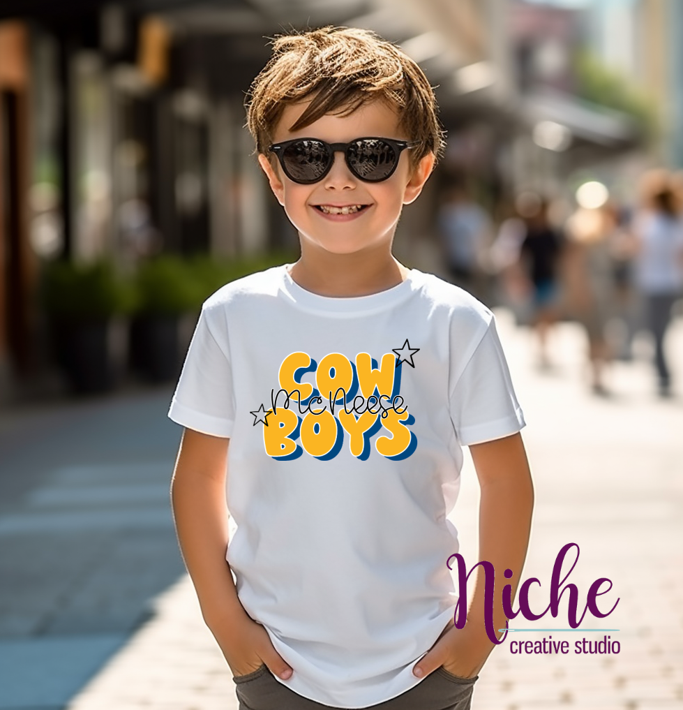 -MCN1918 Cowboys Bubble Letters Decal