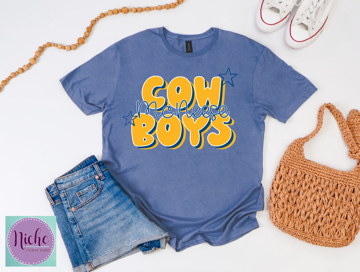 -MCN1918 Cowboys Bubble Letters Decal