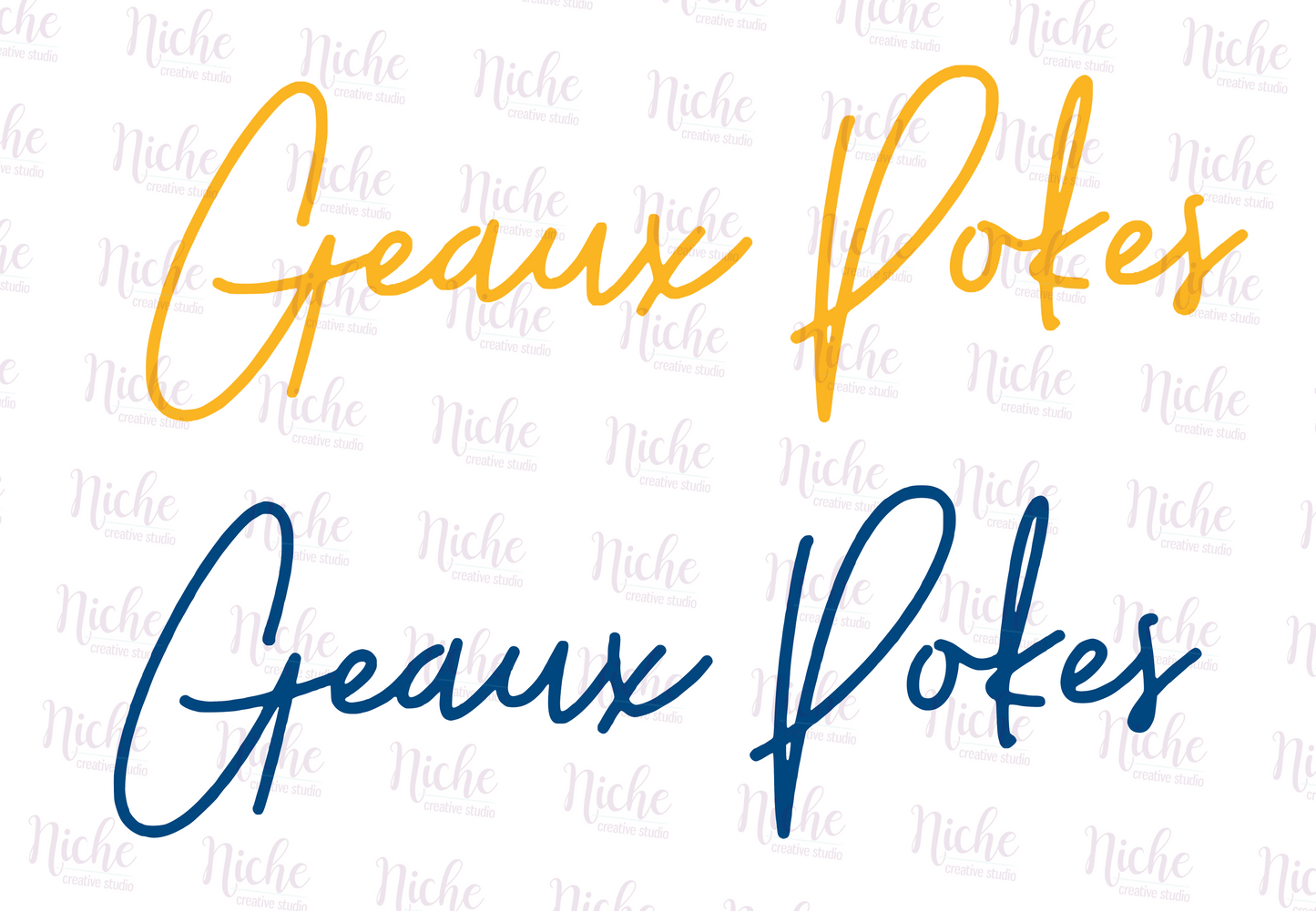 -MCN2715 Geaux Pokes Decal