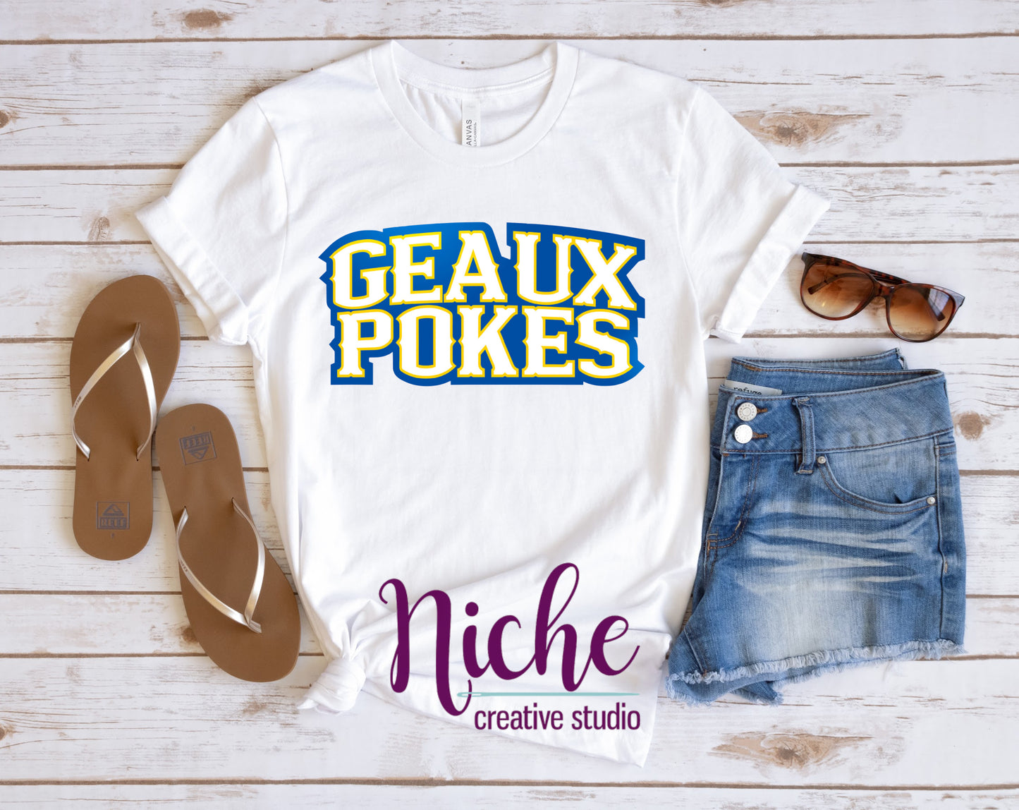 -MCN2718 Geaux Pokes Decal