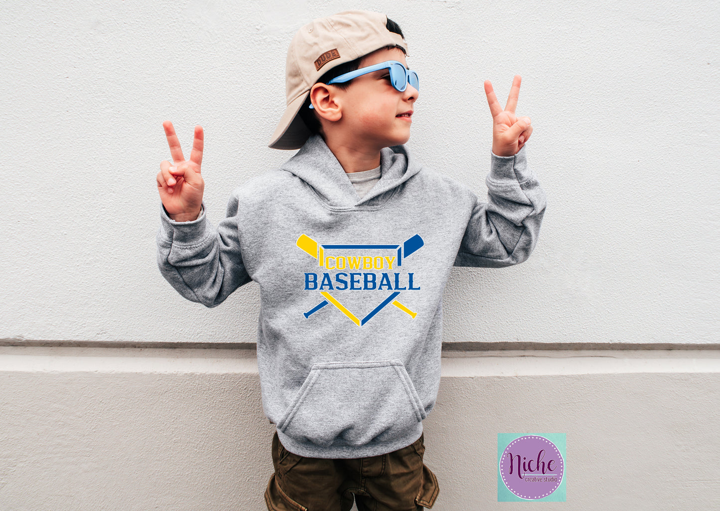 -MCN3147 Cowboy Baseball Decal