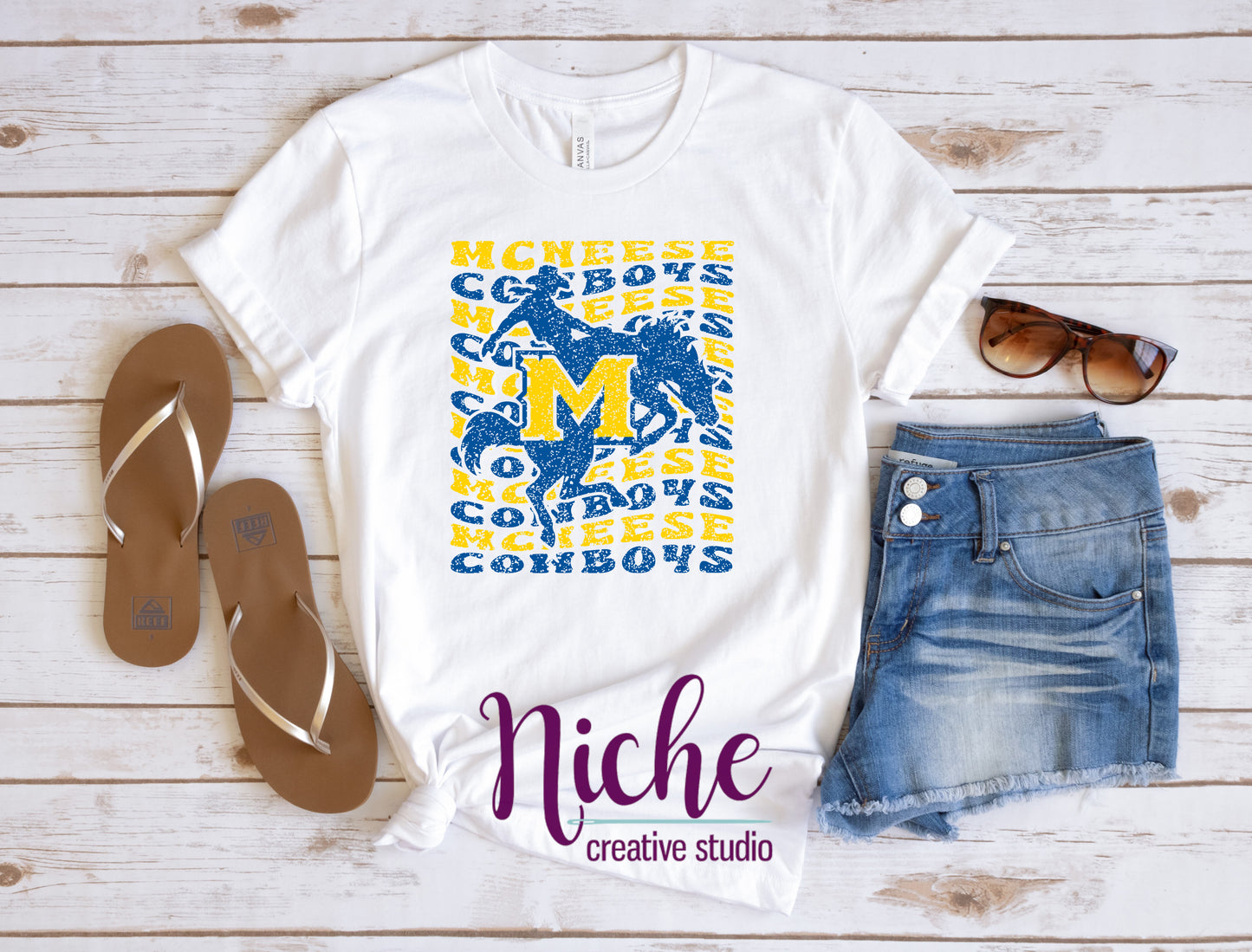 - MCN457 McNeese Distressed Decal