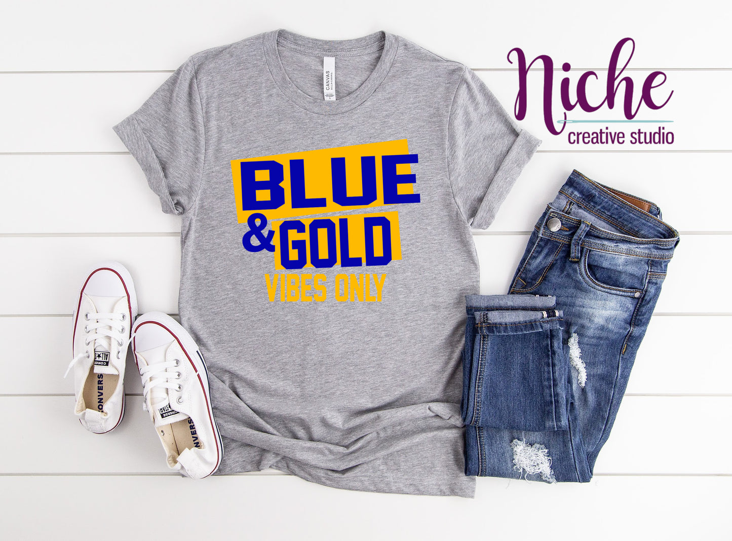 -MCN535 Blue Gold Vibes Decal