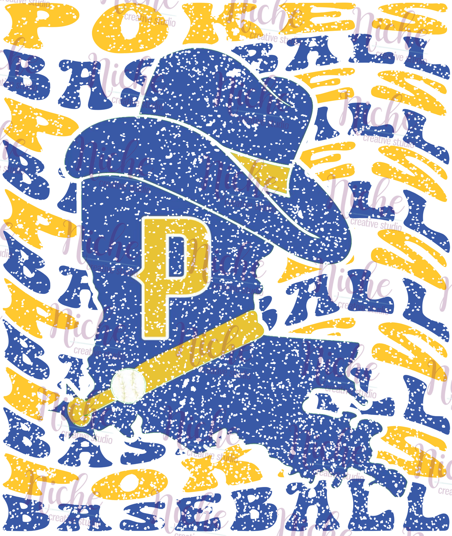 -BAS662 Pokes Baseball Decal