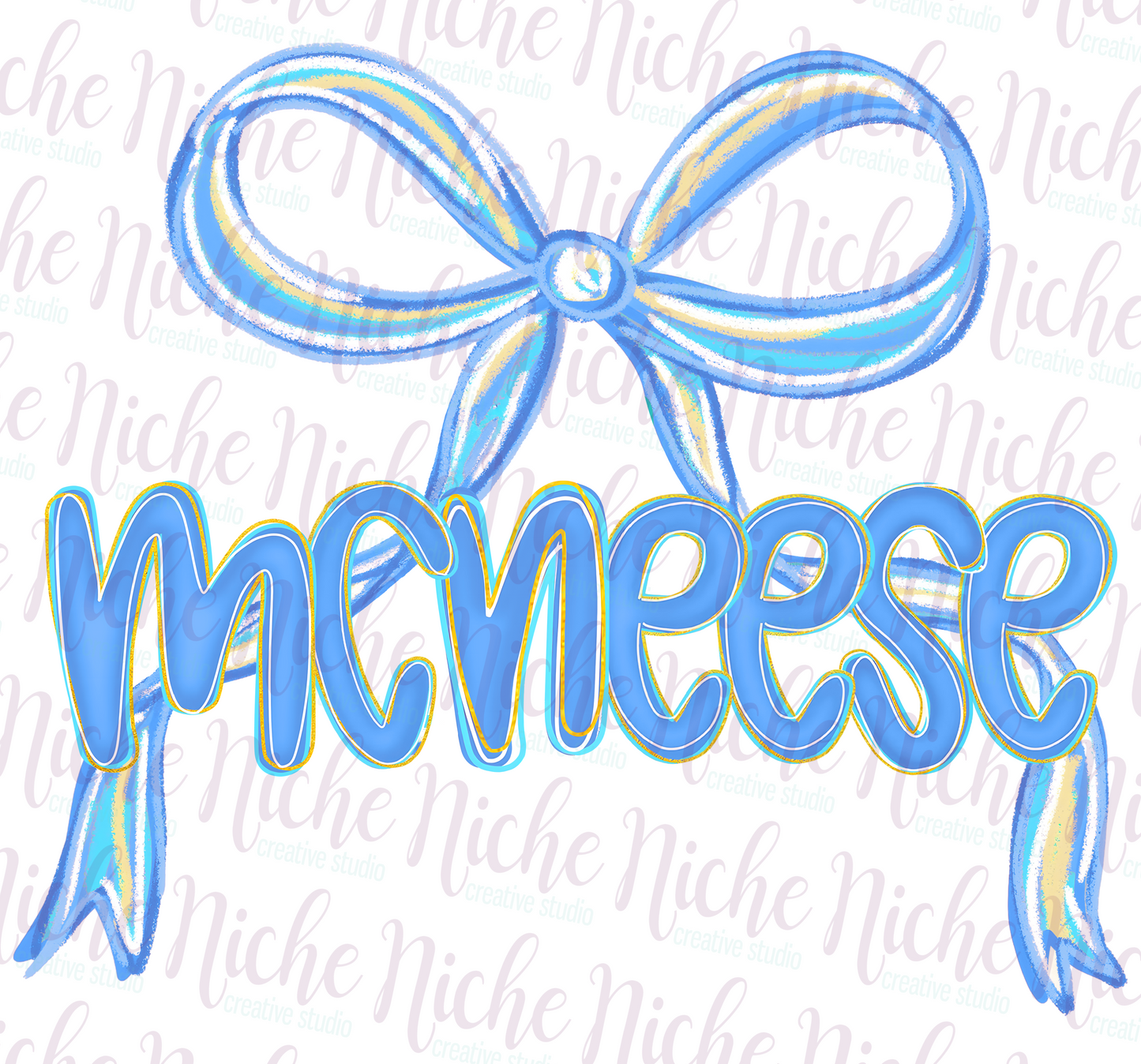 -MCN8217 McNeese Preppy Bow Decal