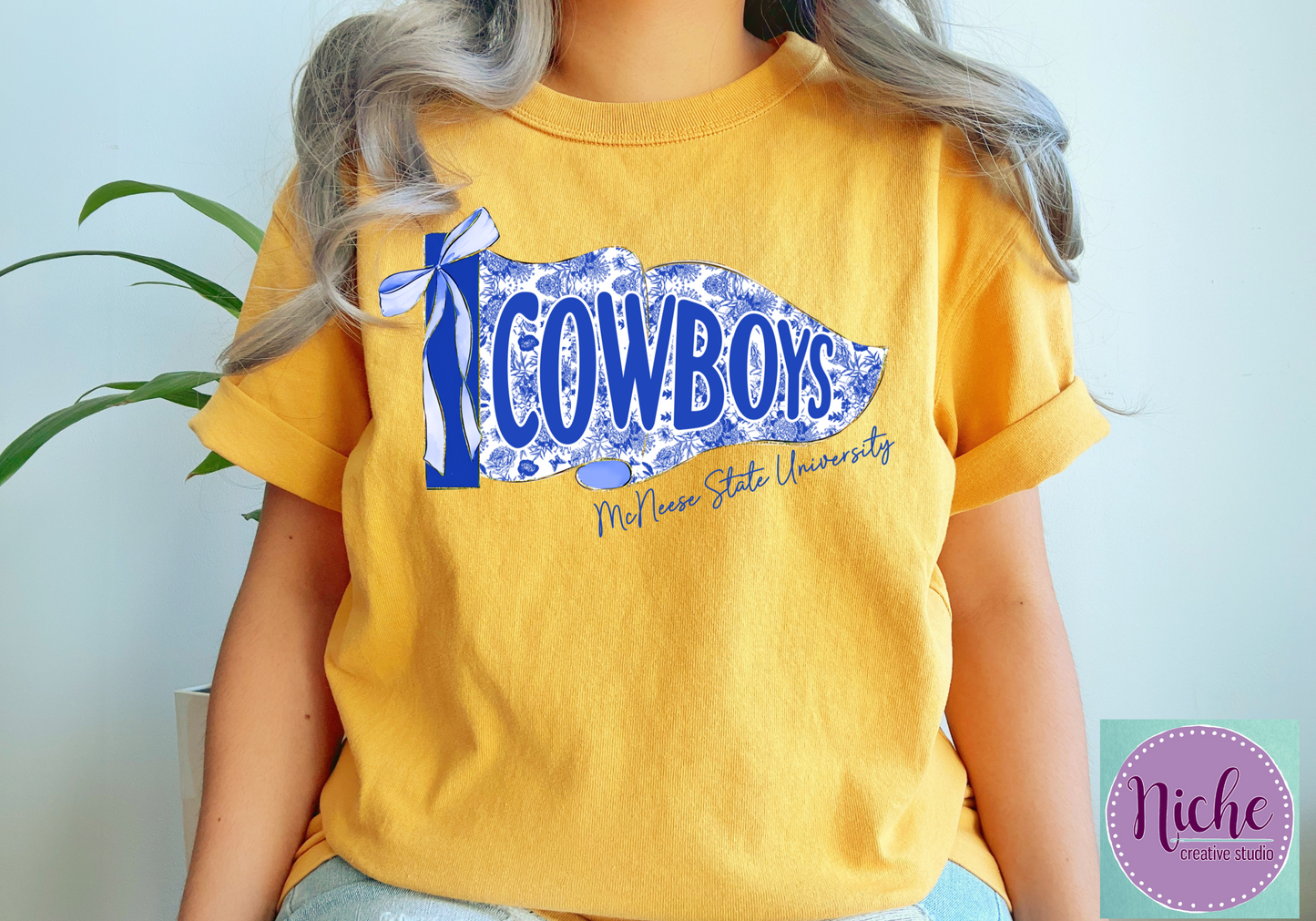 -MCN8272 Cowboys Pennant Decal