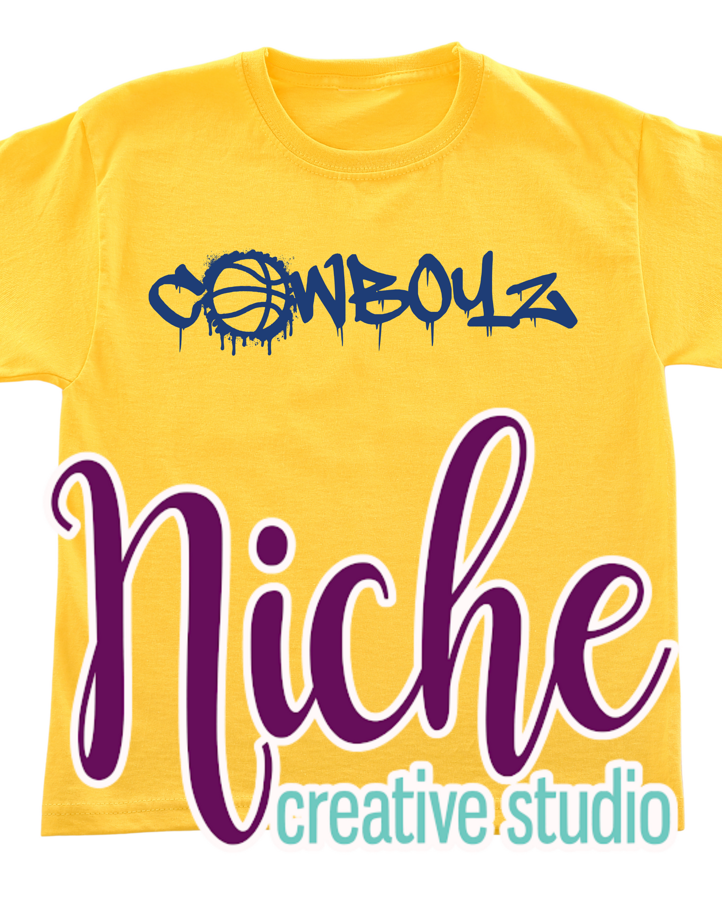 -MCN8430 Cowboys Graffiti Basketball Decal