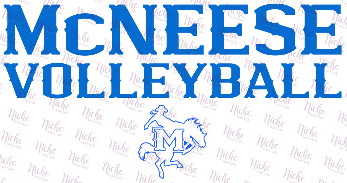 -MCN881 McNeese Volleyball Decal