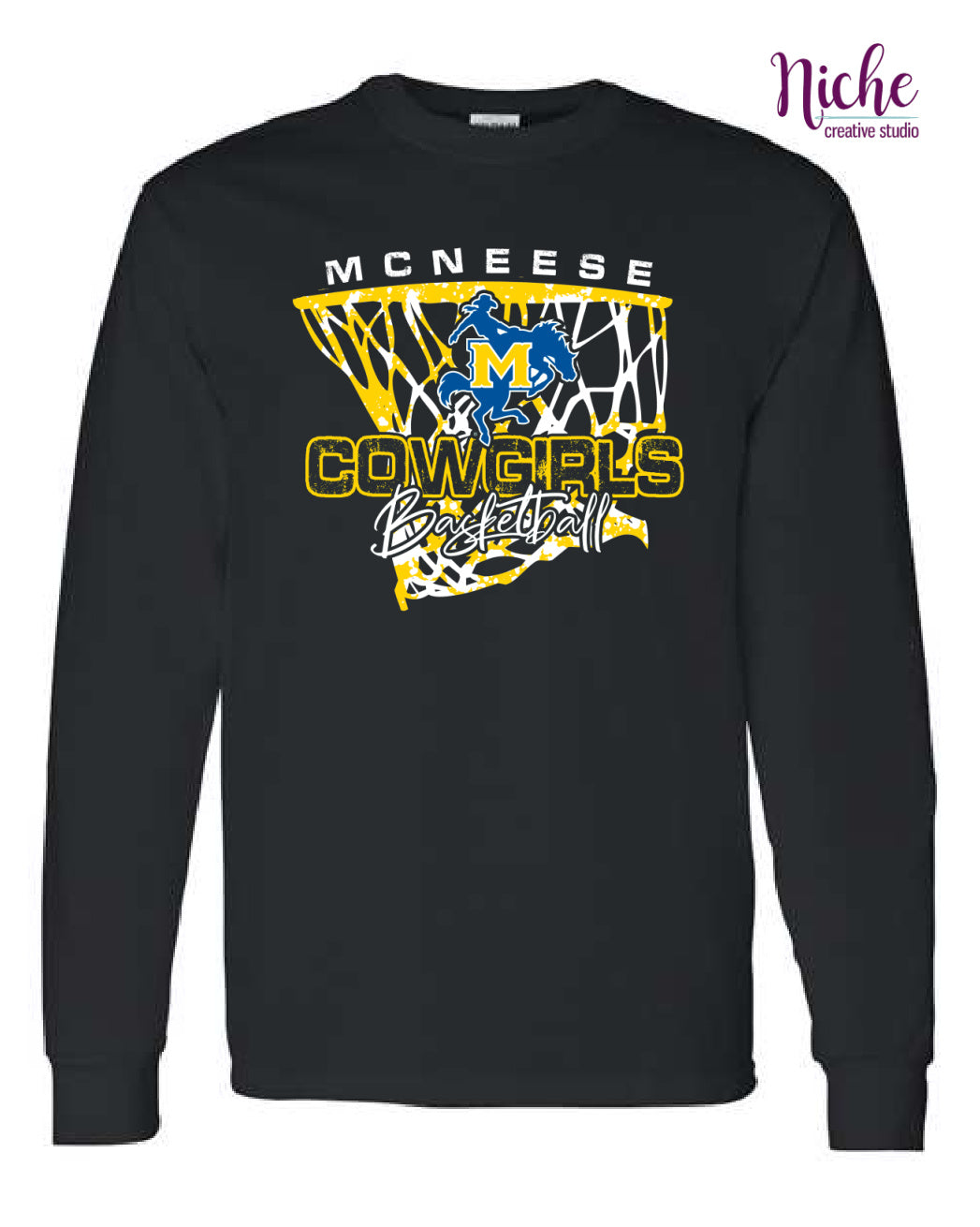 -MCN987 McNeese Cowgirls Basketball Decal