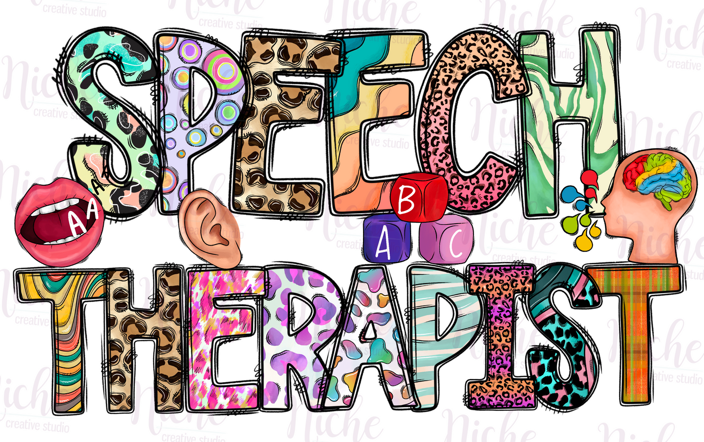 -MED001 Speech Therapist Decal