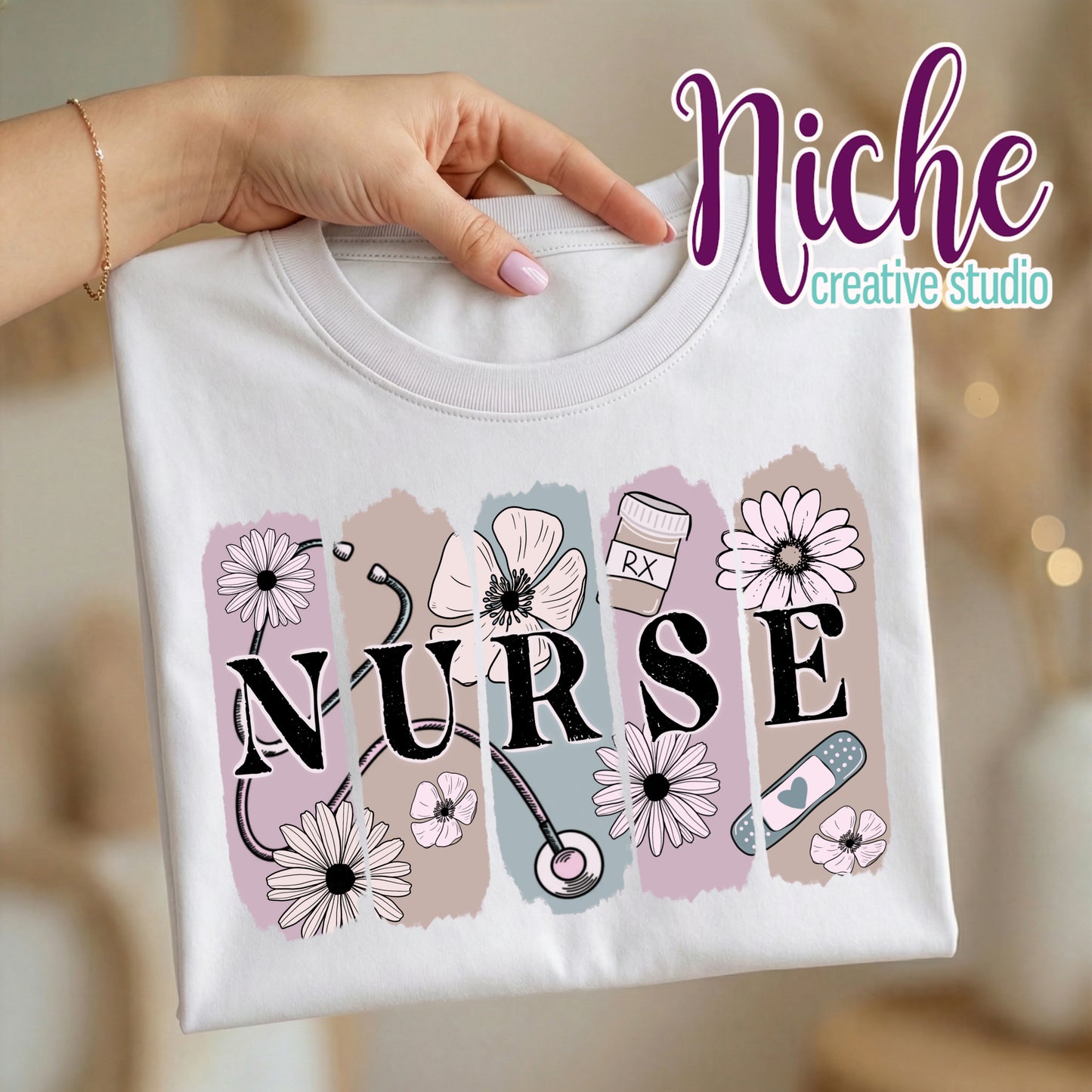 -MED8567 Nurse Brushstrokes Decal