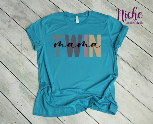 -MOM1731 Twin Mama Decal