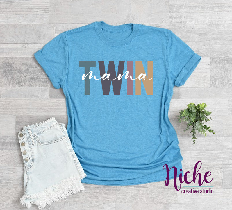 -MOM1731 Twin Mama Decal