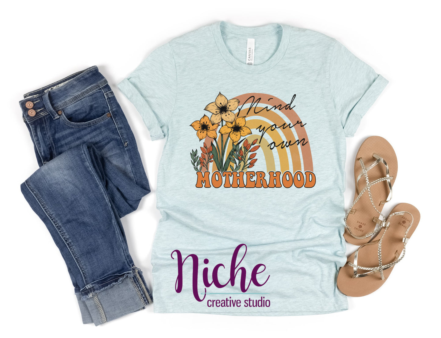 -MOM5094 Motherhood Rainbow Decal