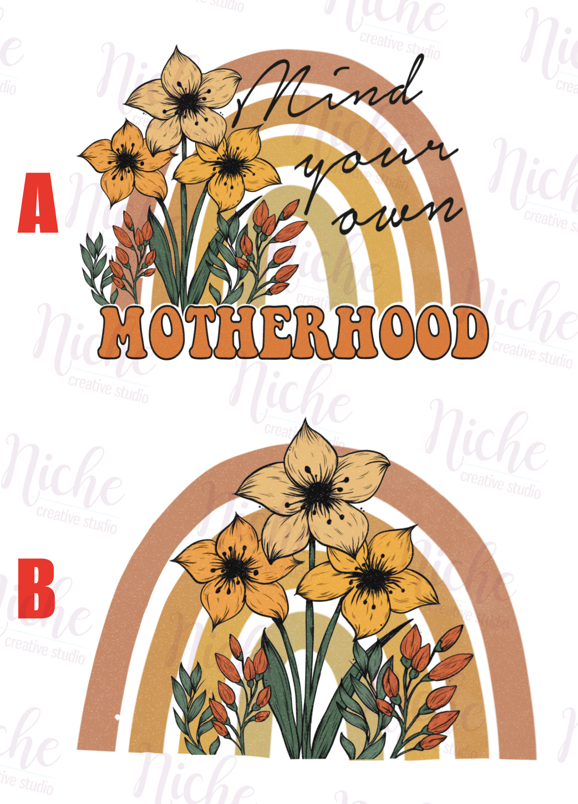 -MOM5094 Motherhood Rainbow Decal