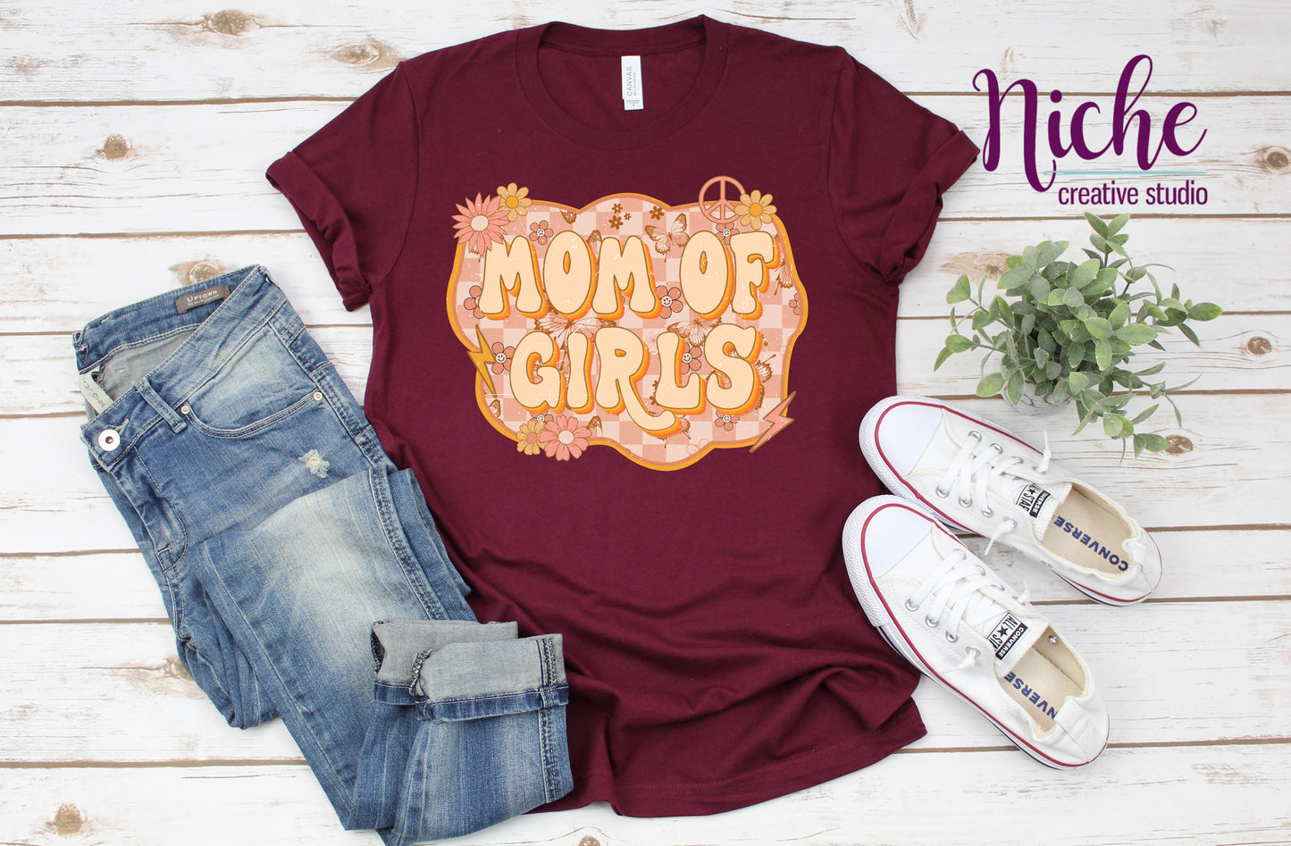 -MOM5123 Mom of Girls Decal