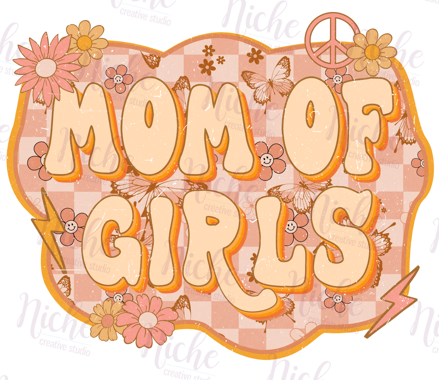 -MOM5123 Mom of Girls Decal