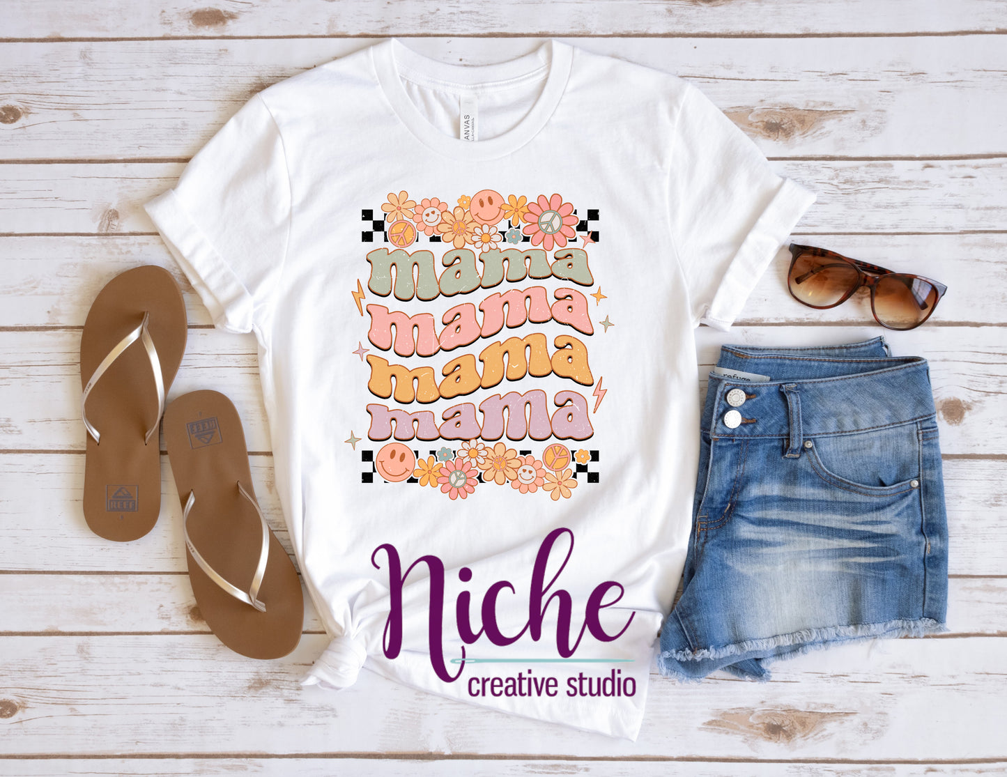 -MOM5128 Mama Retro Decal