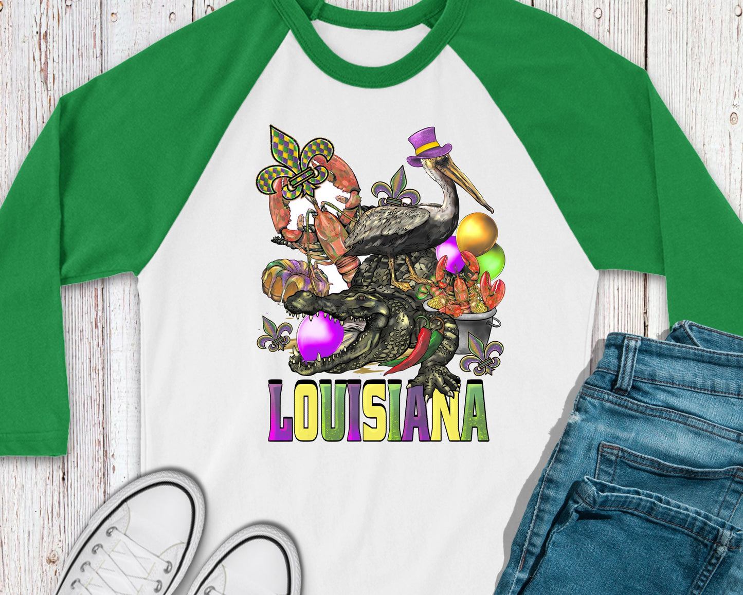 -MAR1103 Louisiana Animals 2 Decal