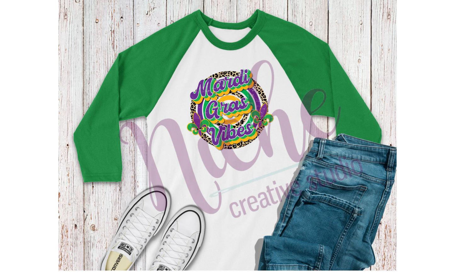 -MAR1069 Mardi Gras Vibes Decal