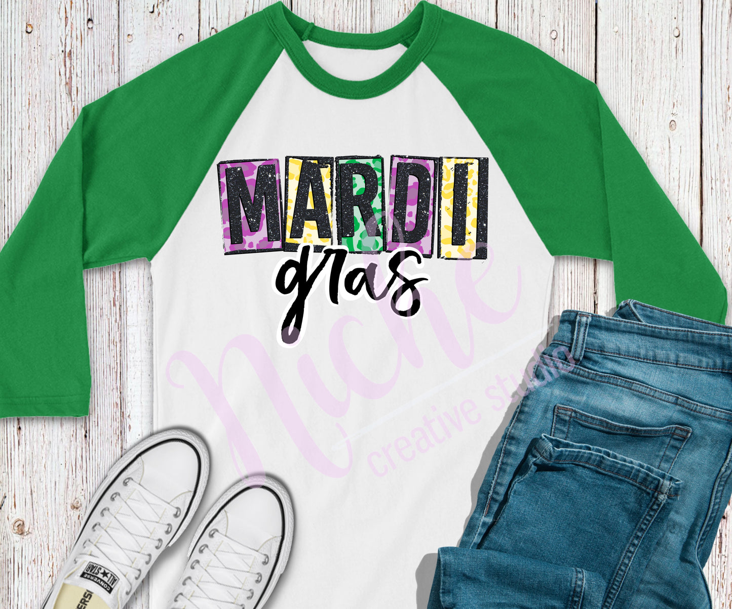 -MAR1101 Mardi Gras Burnout Decal