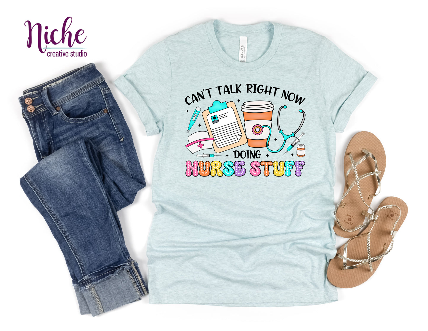 -MED1807 Can't Talk Doing School Nurse Stuff Decal