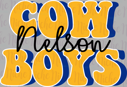 -NEL8200 Nelson Cowboys Decal