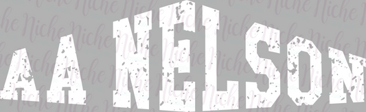 -NEL8272 AA Nelson Distressed Decal