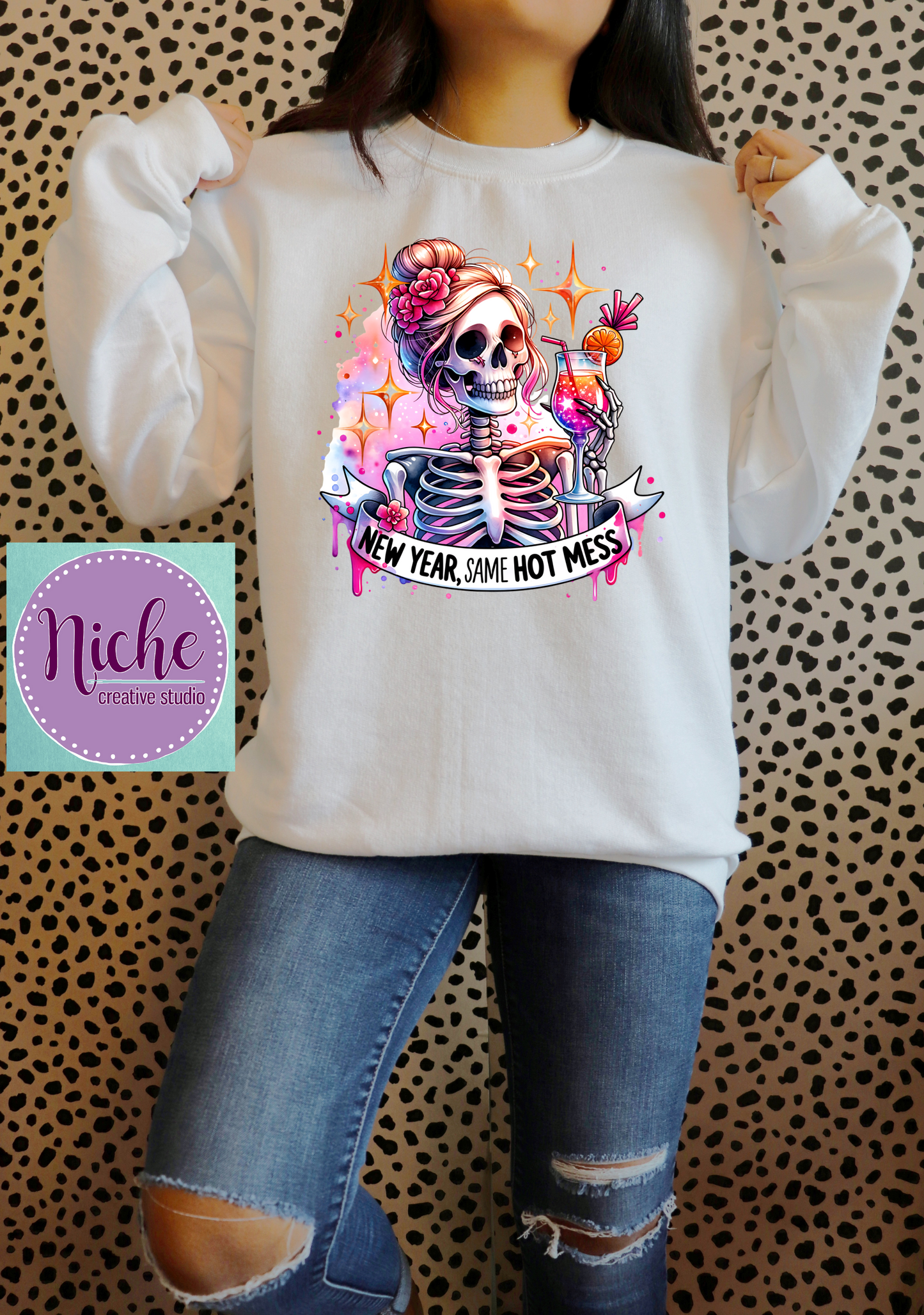 -NEW5630 New Year Same Hot Mess Decal