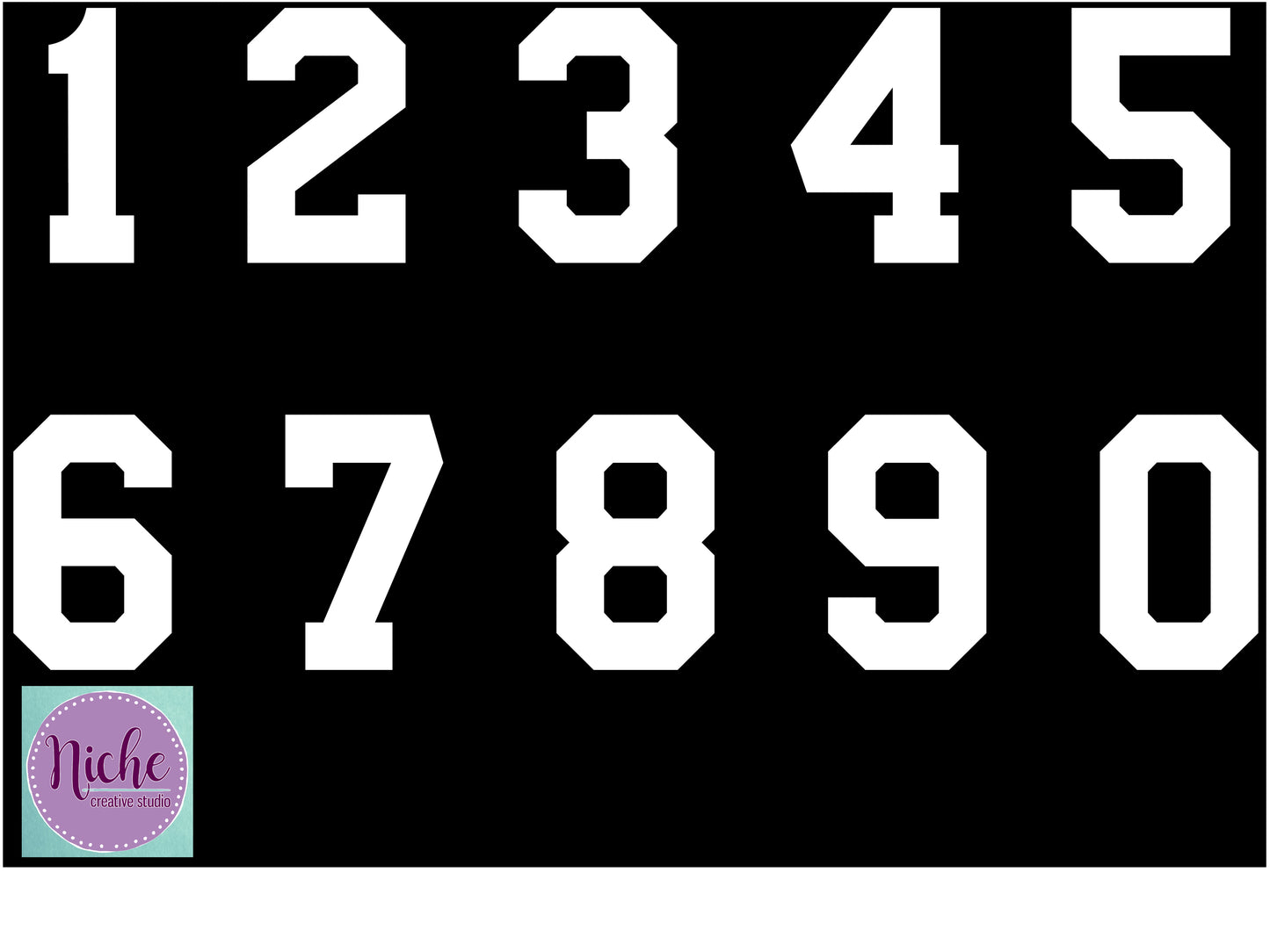 - Customizable Number Decal