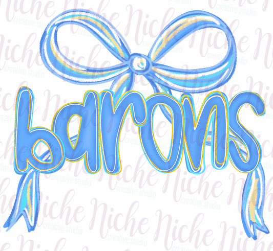 -OLQ8295 Preppy Barons Bow Decal