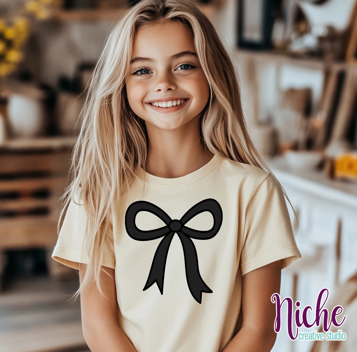 -OTH8295 Black Bow Decal