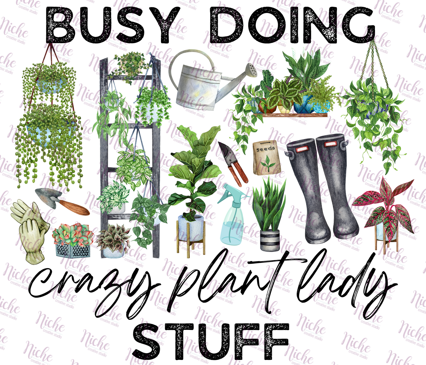 -OTH Crazy Plant Lady Decal