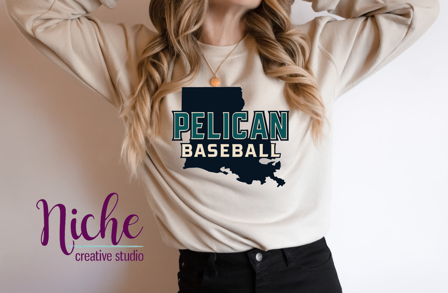 -PEL3334 Pelican Baseball Decal