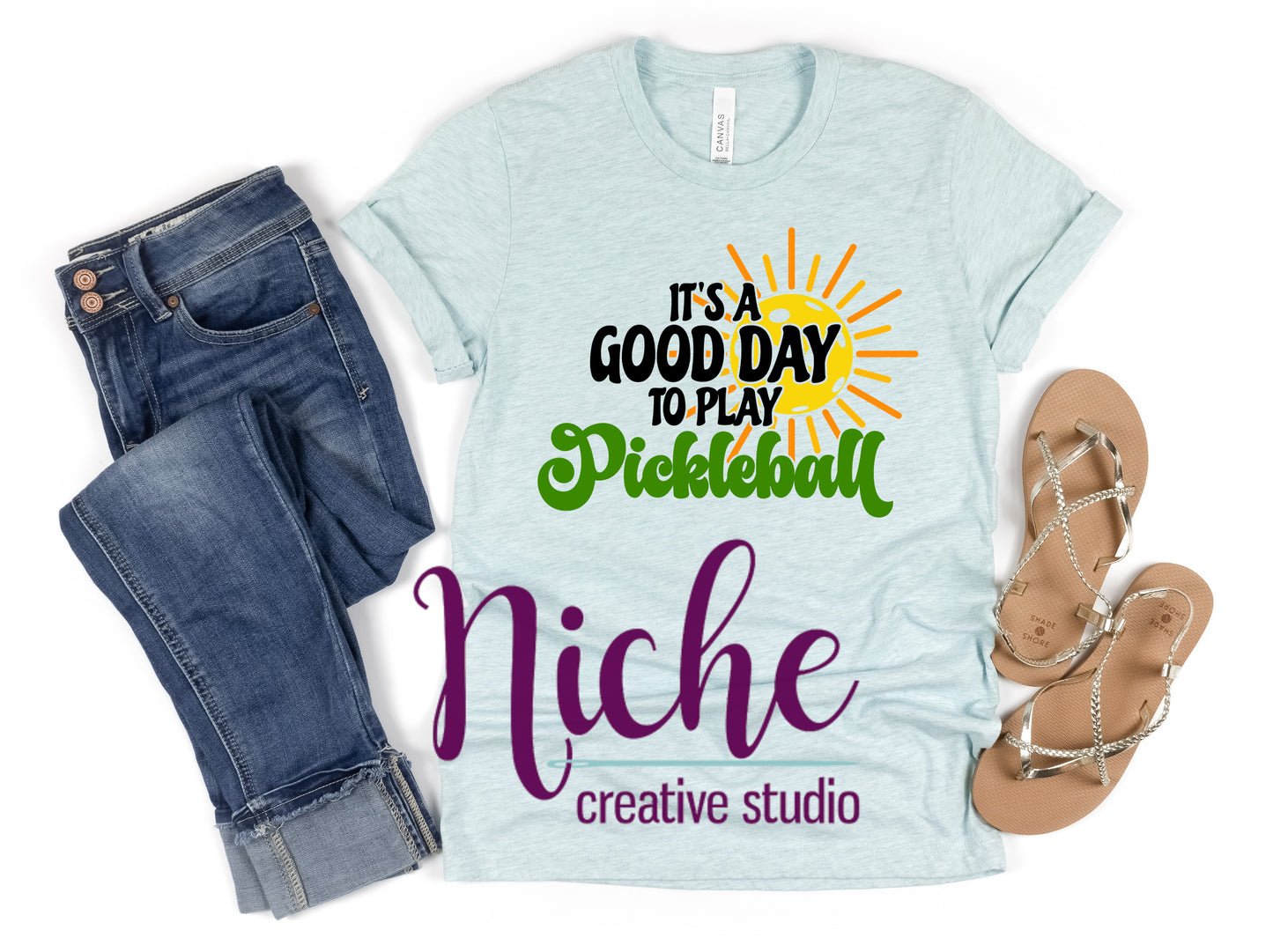 -PIC5165 It's a Good Day to Play Pickleball Decal
