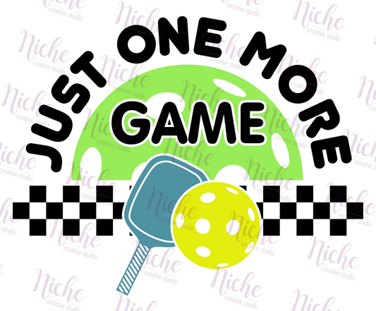 -PIC5168 Just One More Game Decal