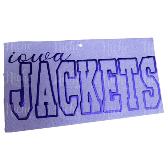 Jackets Knockout Puff Vinyl Decal
