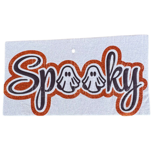 Spooky Glitter Puff Vinyl Decal