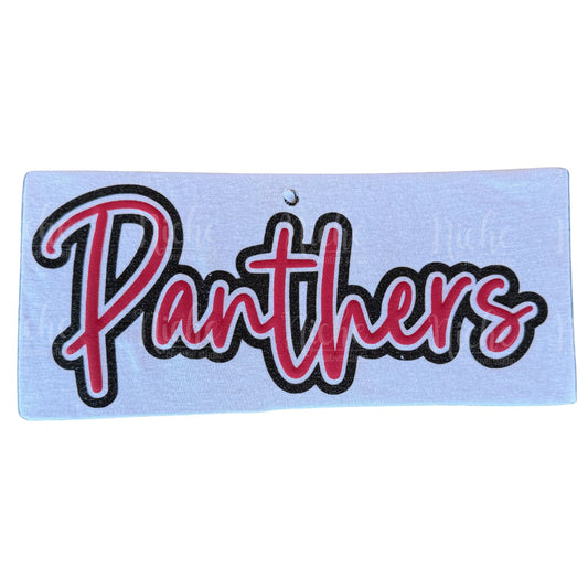 Panthers Glitter Puff Vinyl Decal