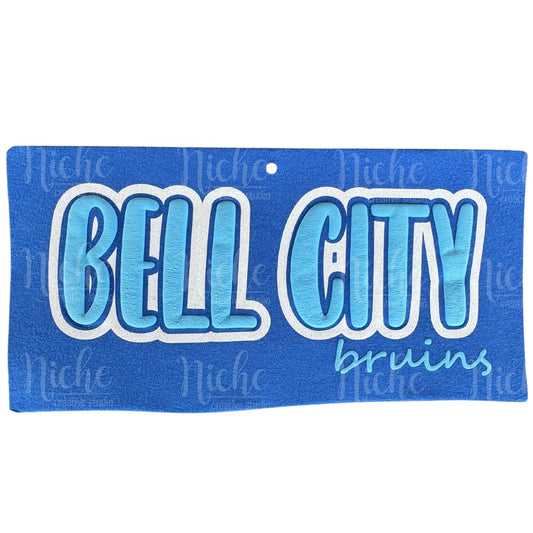 Bell City Glitter Puff Vinyl Decal