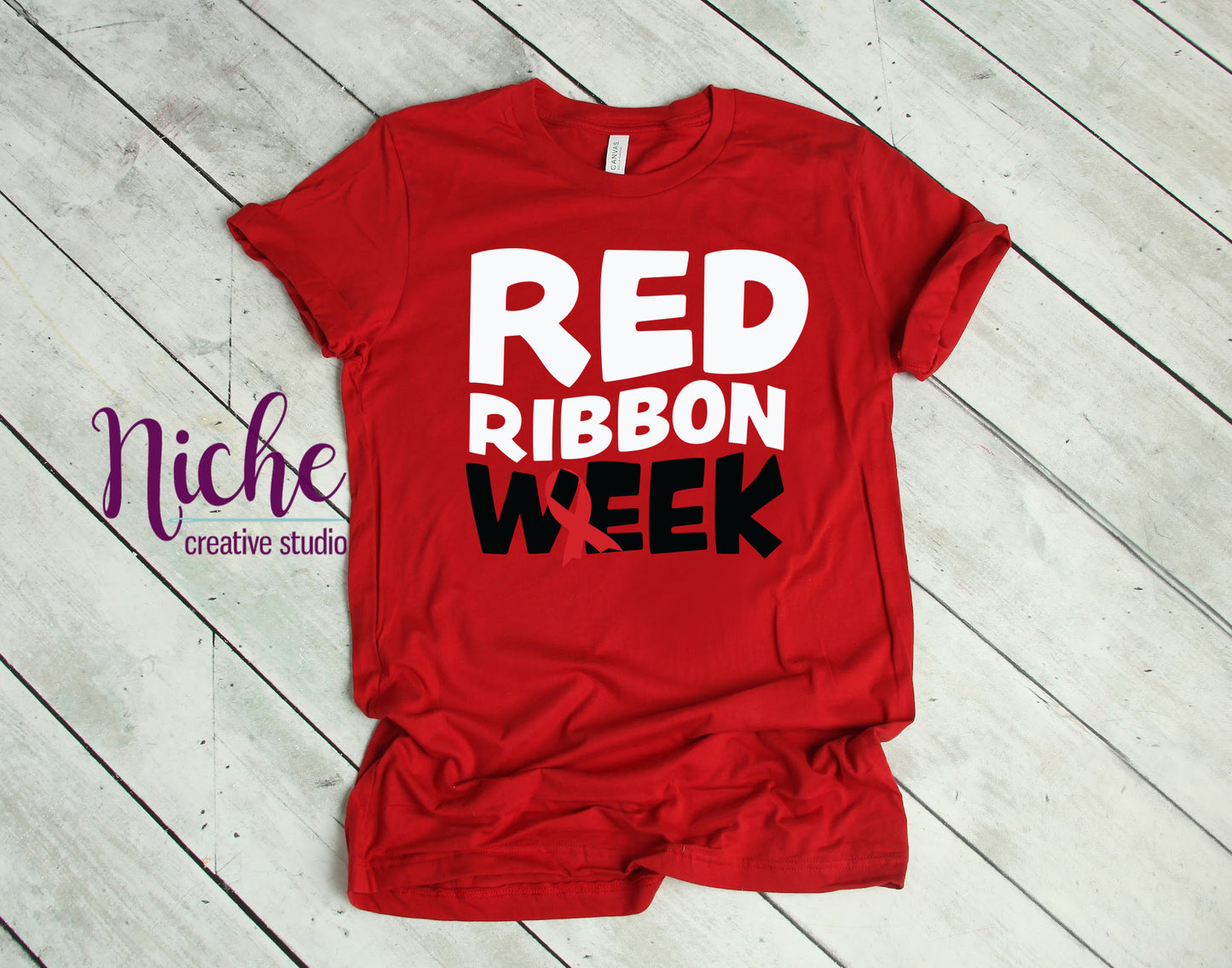 -RED5402 Red Ribbon Week Decal