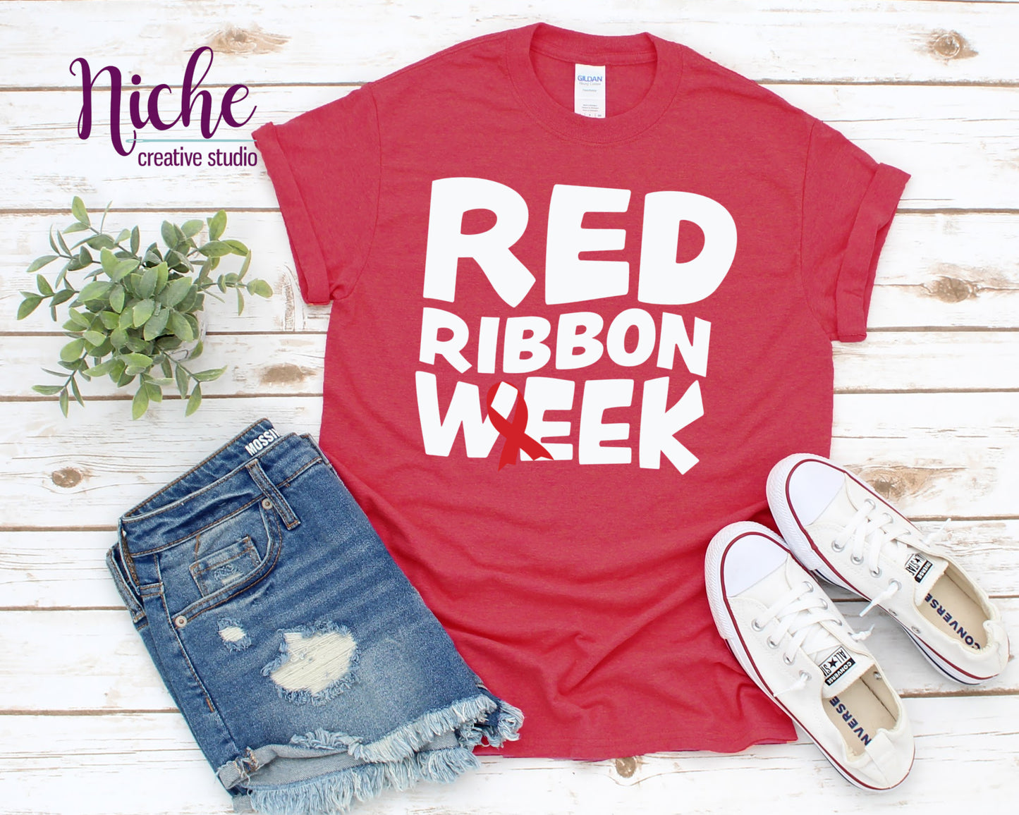 -RED5402 Red Ribbon Week Decal