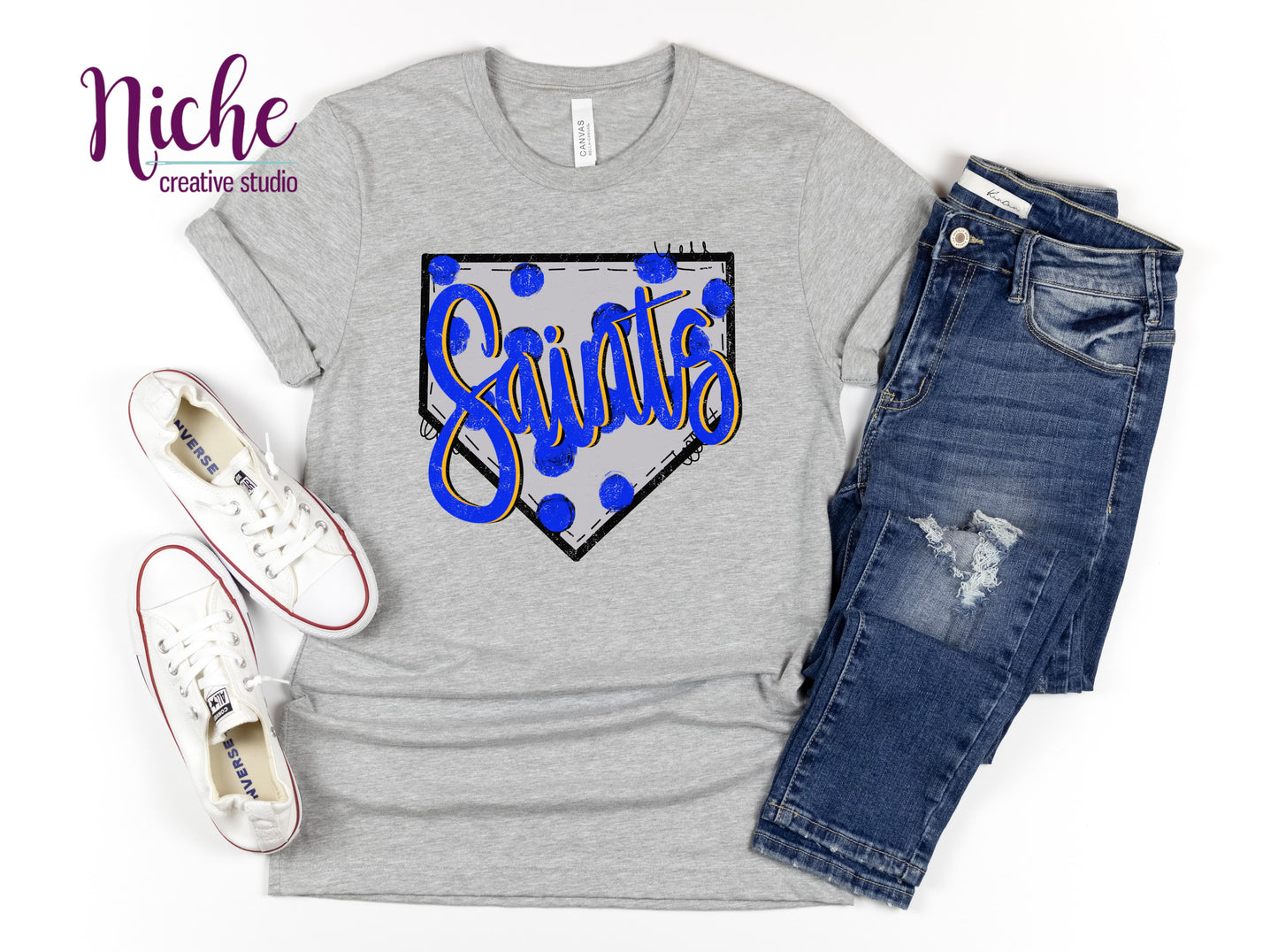 -SAI612 Saints Home Plate Decal