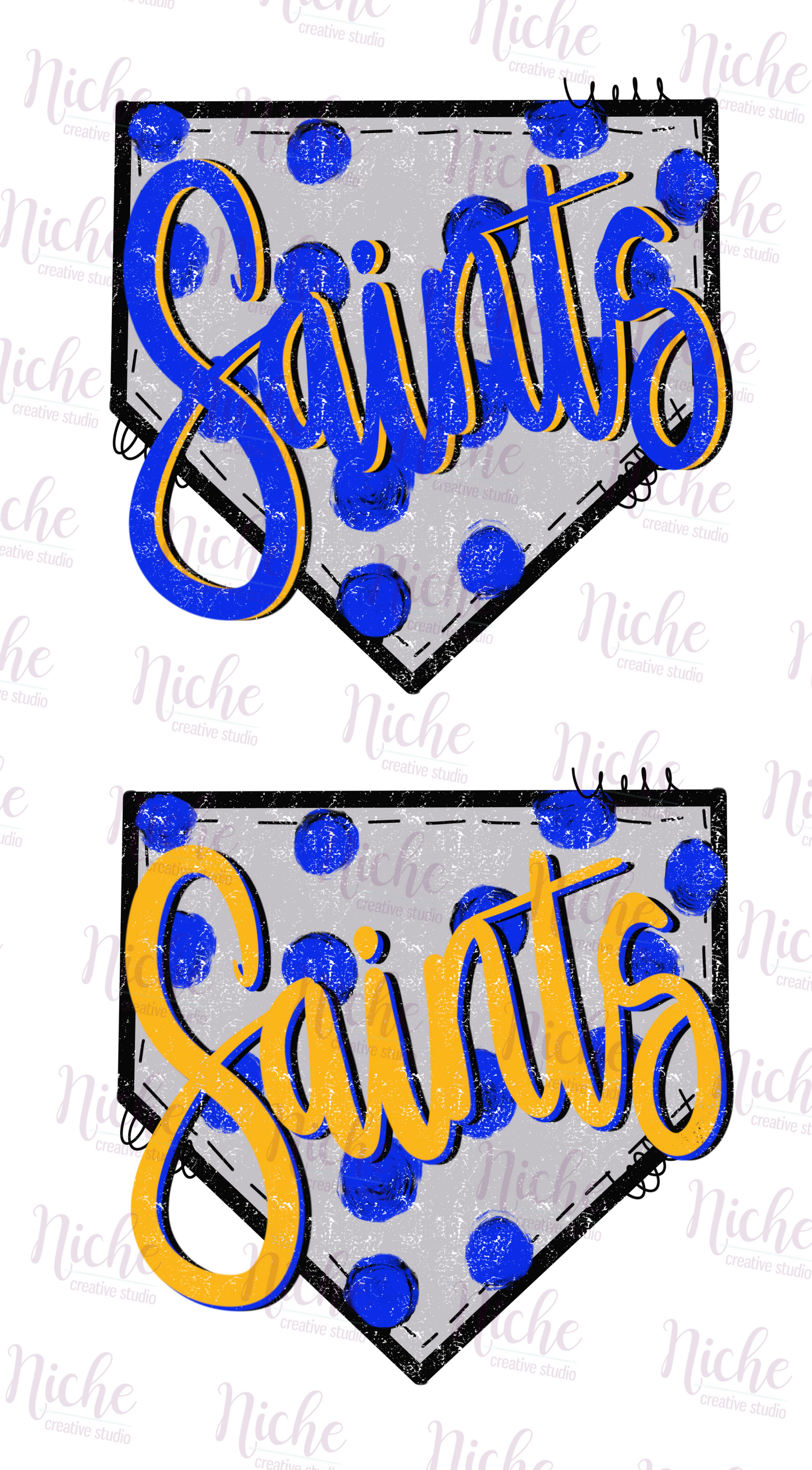 -SAI612 Saints Home Plate Decal