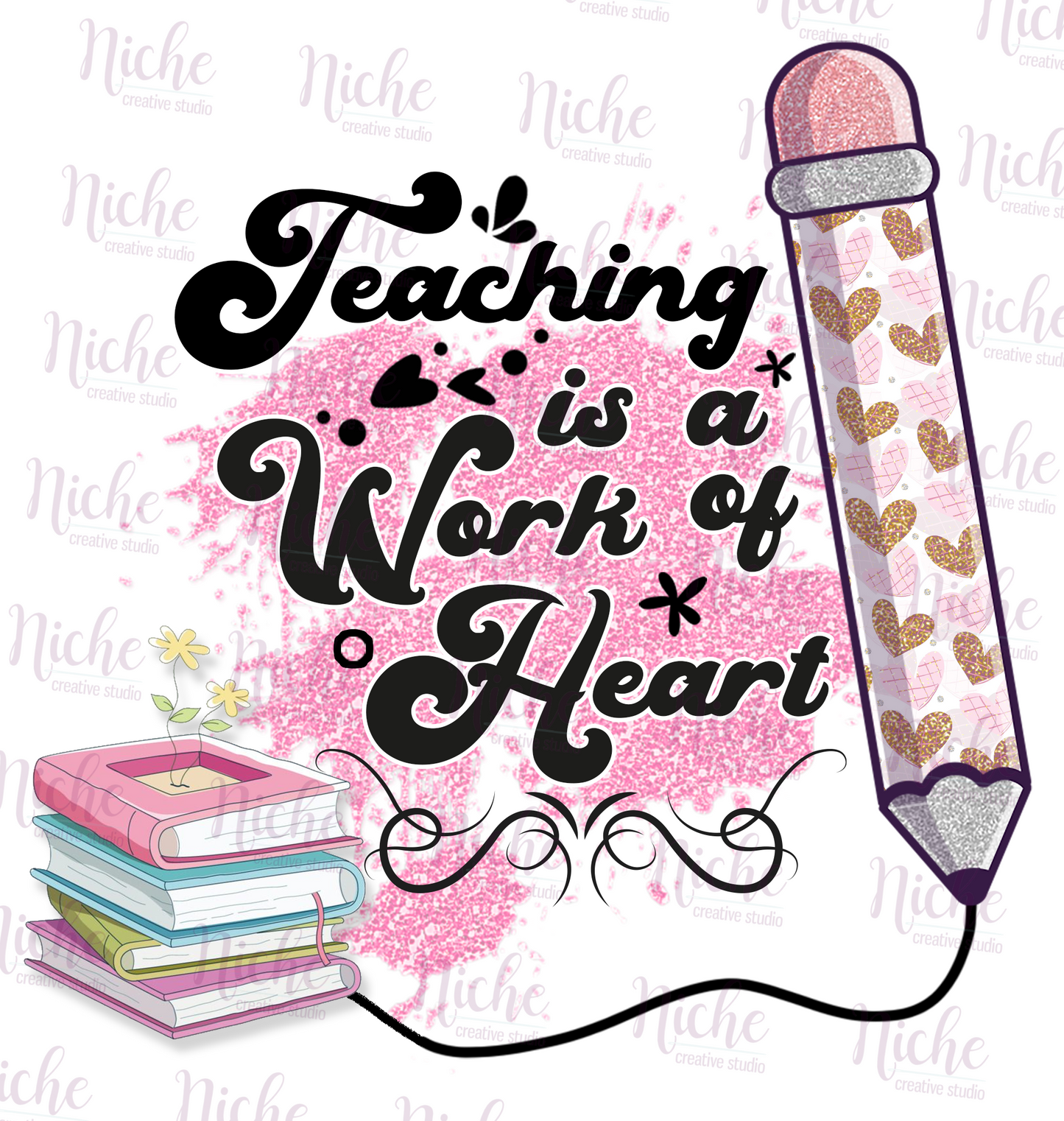 -SCH049 Work Of Heart Decal