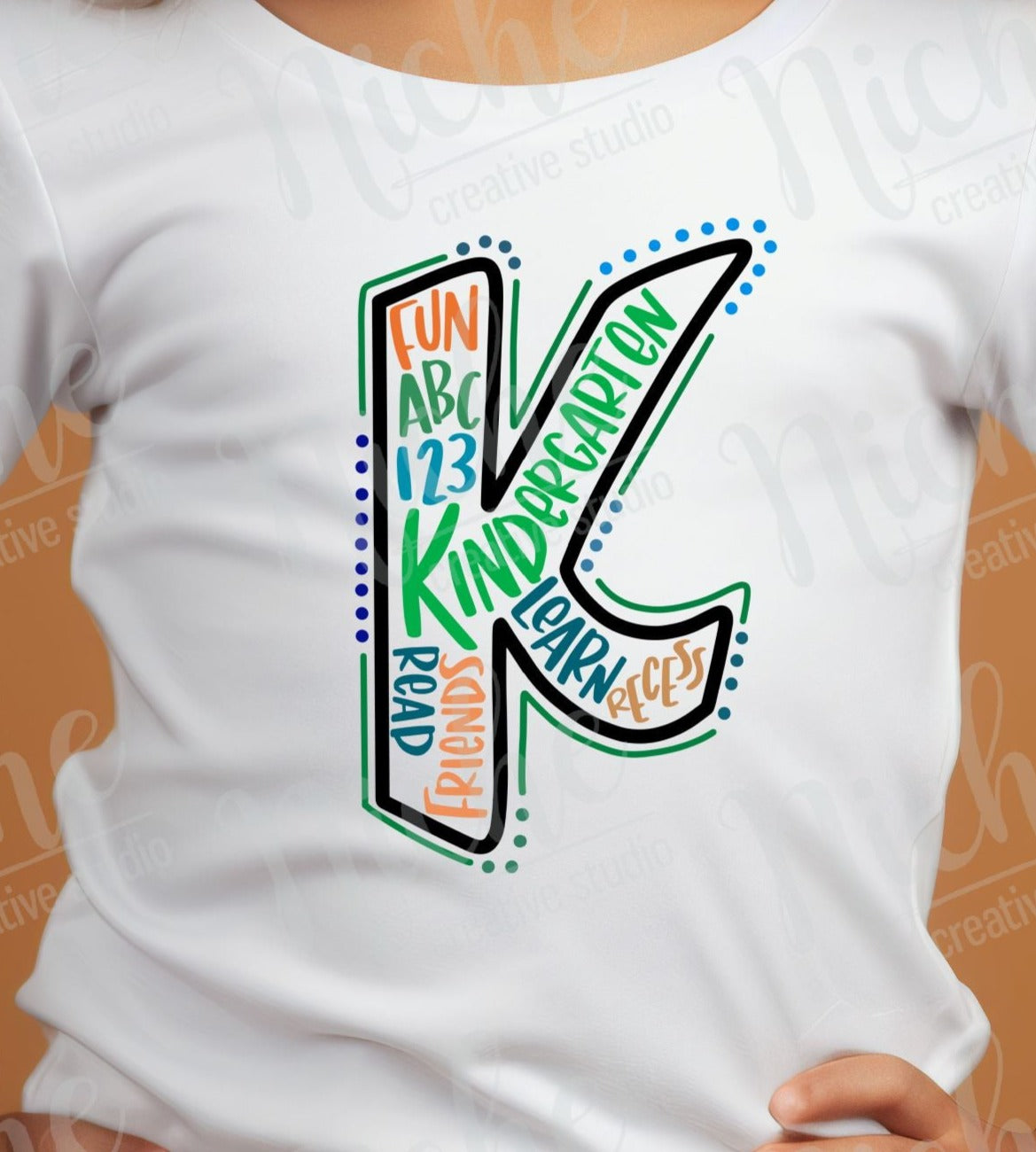 -SCH1892 Kindergarten K Decal