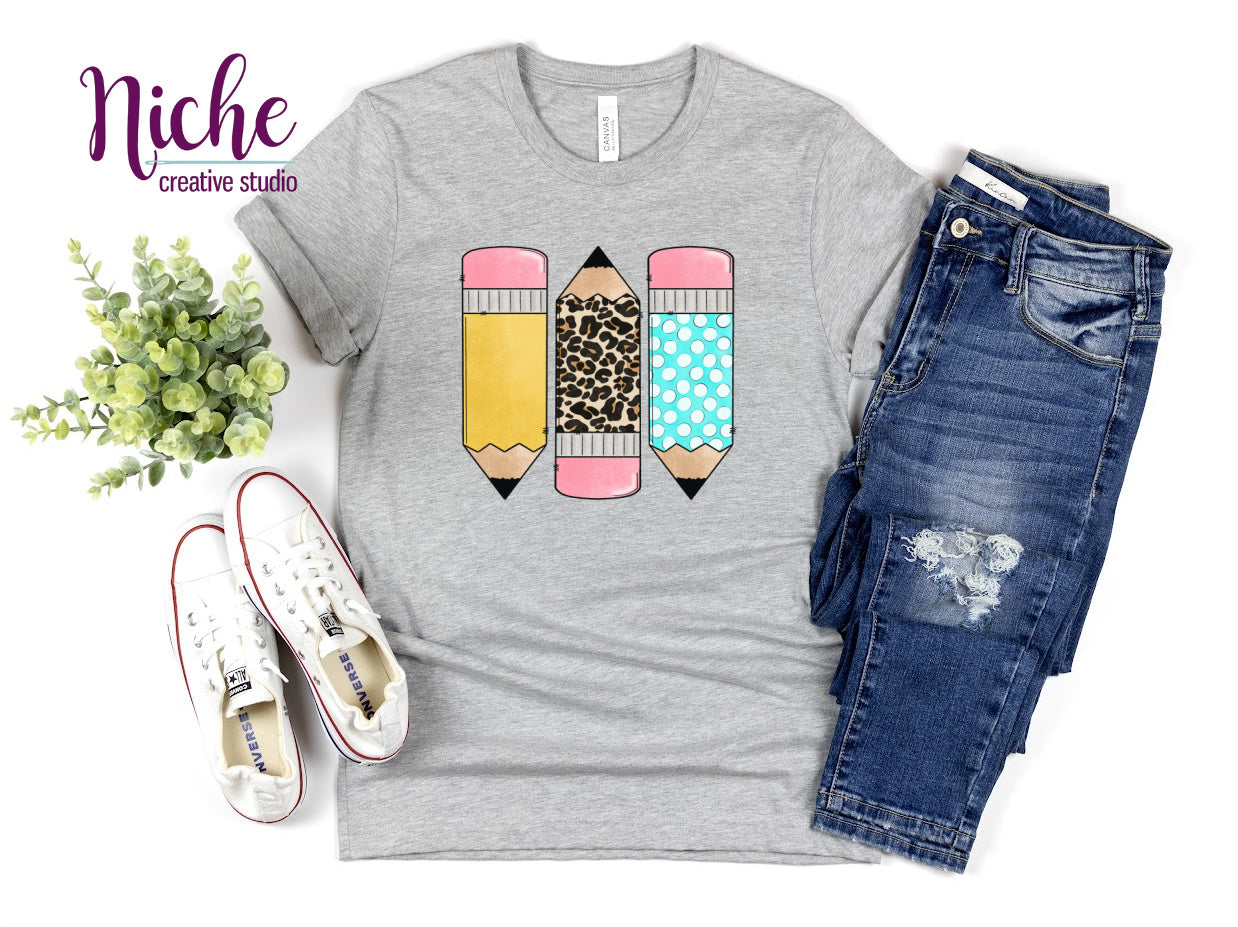 -SCH492 3 Pencils Decal