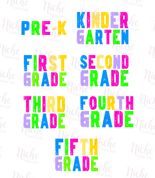 -SCH8242 Preppy Back to School Decal